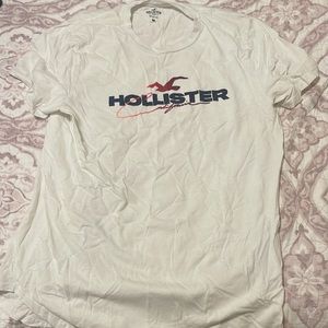 Hollister white T-shirt size large